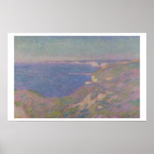 Claude Monet klipporna Near Dieppe Poster