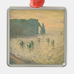 Claude Monet klipporna på Etretat, 1886 Julgransprydnad Metall