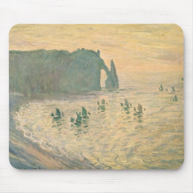 Claude Monet | klipporna på Etretat, 1886 Musmatta (Framsidan)