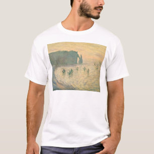Claude Monet klipporna på Etretat, 1886 Tee