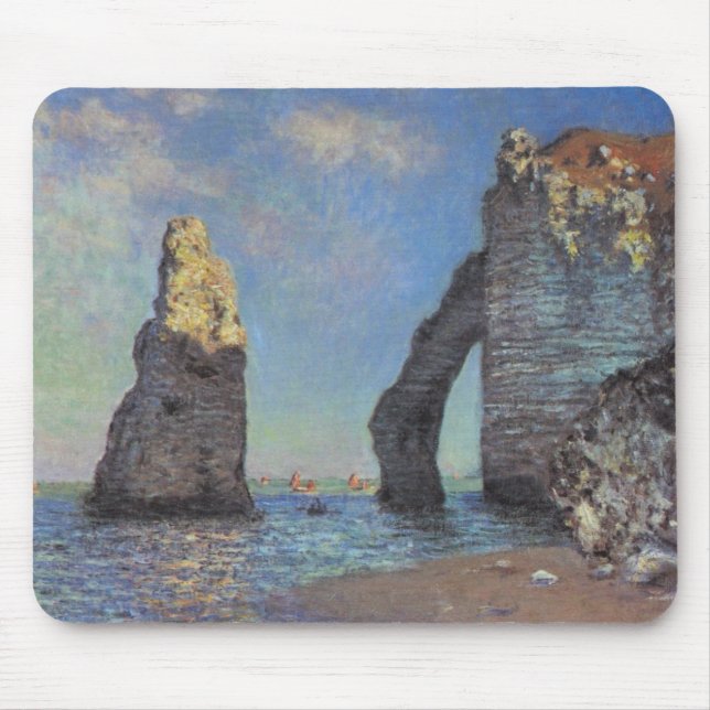 Claude Monet klipporna på Etretat ödegåvor Musmatta (Framsidan)