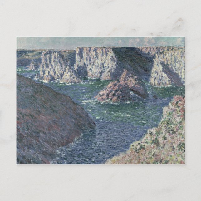 Claude Monet | Klipporna vid Belle-Ile, 1886 Vykort (Framsida)