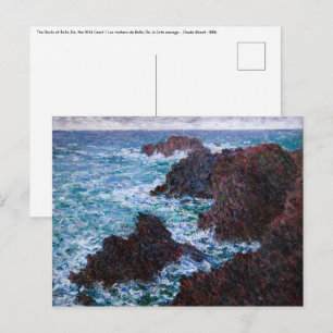 Claude Monet - Klipporna vid Belle-Ile, vild kust Vykort
