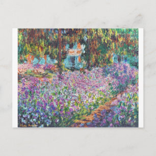 Claude Monet - Konstnären Garden at Givern Vykort