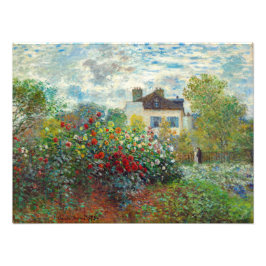 Claude Monet - Konstnärens Garden i Argentina Fototryck