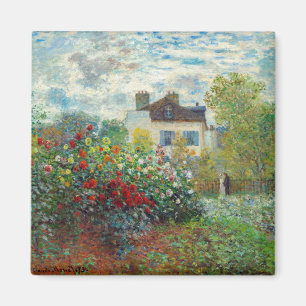 Claude Monet - Konstnärens Garden i Argentina Magnet