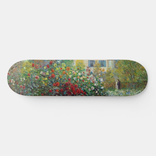 Claude Monet - Konstnärens Garden i Argentina Mini Skateboard Bräda 18,5 Cm (Horz)