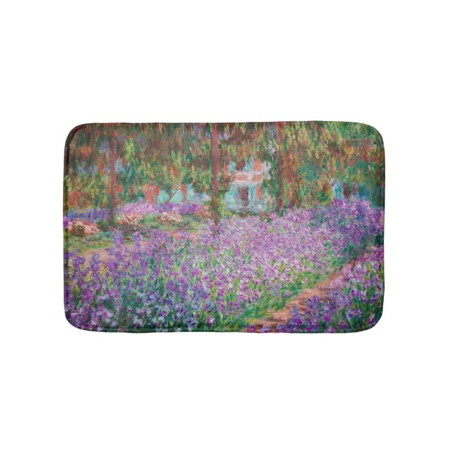 Claude Monet - Konstnärens Garden på Giverny Badrumsmatta (Framsidan)