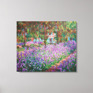 Claude Monet - Konstnärens Garden på Giverny Canvastryck