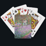 Claude Monet - Konstnärens Garden på Giverny Casinokort<br><div class="desc">Konstnärens Garden vid Giverny/Le Jardin de l'artiste a Giverny - Claude Monet,  1900</div>