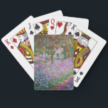 Claude Monet - Konstnärens Garden på Giverny Casinokort<br><div class="desc">Konstnärens Garden vid Giverny/Le Jardin de l'artiste a Giverny - Claude Monet,  1900</div>