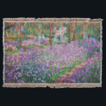 Claude Monet - Konstnärens Garden på Giverny Filt<br><div class="desc">Konstnärens Garden vid Giverny/Le Jardin de l'artiste a Giverny - Claude Monet,  1900</div>