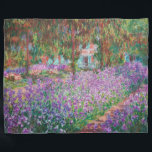 Claude Monet - Konstnärens Garden på Giverny Fleecefilt<br><div class="desc">Konstnärens Garden vid Giverny/Le Jardin de l'artiste a Giverny - Claude Monet,  1900</div>