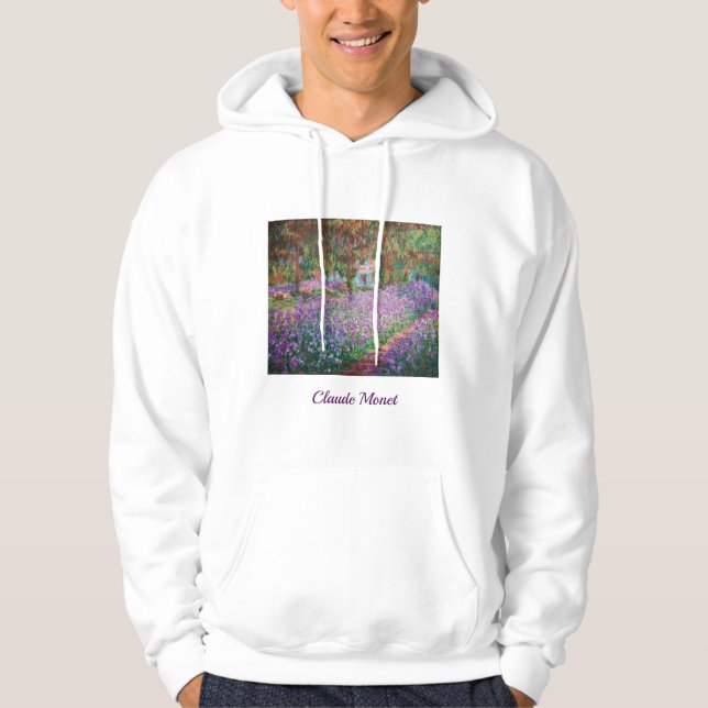 Claude Monet - Konstnärens Garden på Giverny Hoodie (Framsida)