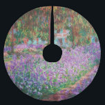 Claude Monet - Konstnärens Garden på Giverny Julgransmatta Borstad Polyester<br><div class="desc">Konstnärens Garden vid Giverny/Le Jardin de l'artiste a Giverny - Claude Monet,  1900</div>
