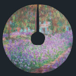 Claude Monet - Konstnärens Garden på Giverny Julgransmatta Borstad Polyester<br><div class="desc">Konstnärens Garden vid Giverny/Le Jardin de l'artiste a Giverny - Claude Monet,  1900</div>