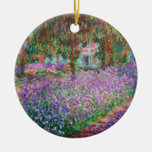 Claude Monet - Konstnärens Garden på Giverny Julgransprydnad Keramik