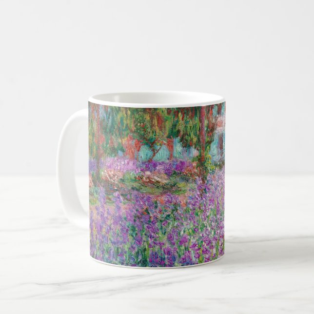 Claude Monet - Konstnärens Garden på Giverny Kaffemugg (Framsida vänster)