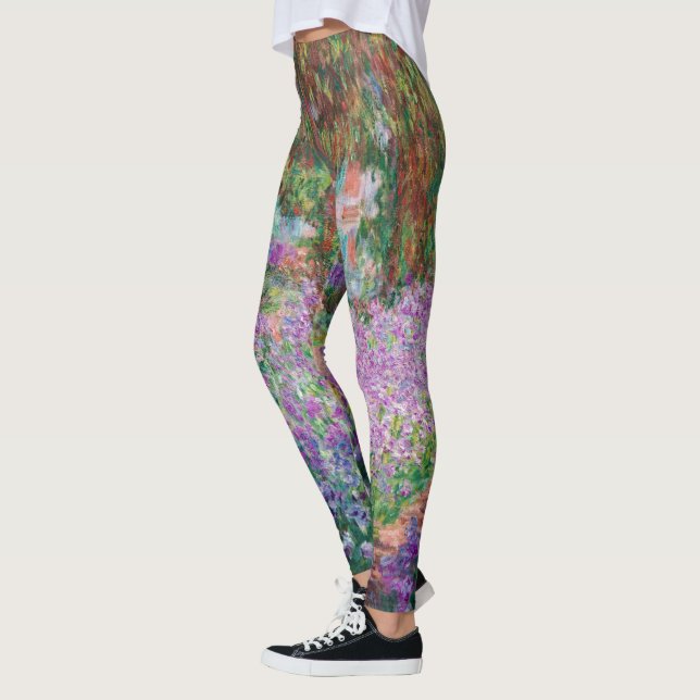 Claude Monet - Konstnärens Garden på Giverny Leggings (Vänster)