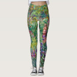 Claude Monet - Konstnärens Garden på Giverny Leggings<br><div class="desc">Claude Monet - Konstnärens Garden på Giverny</div>