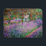 Claude Monet - Konstnärens Garden på Giverny Magnet<br><div class="desc">Konstnärens Garden vid Giverny/Le Jardin de l'artiste a Giverny - Claude Monet,  1900</div>