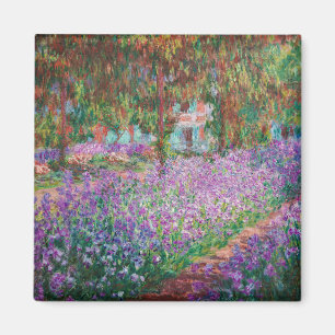 Claude Monet - Konstnärens Garden på Giverny Magnet