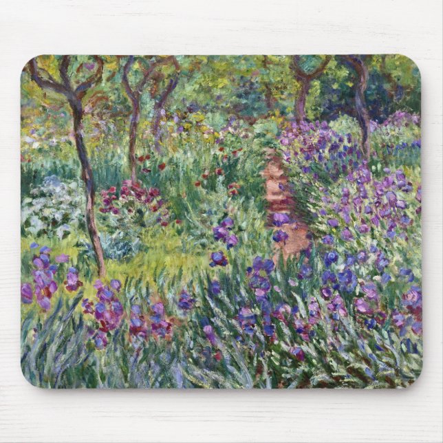 Claude Monet - Konstnärens Garden på Giverny Musmatta (Framsidan)