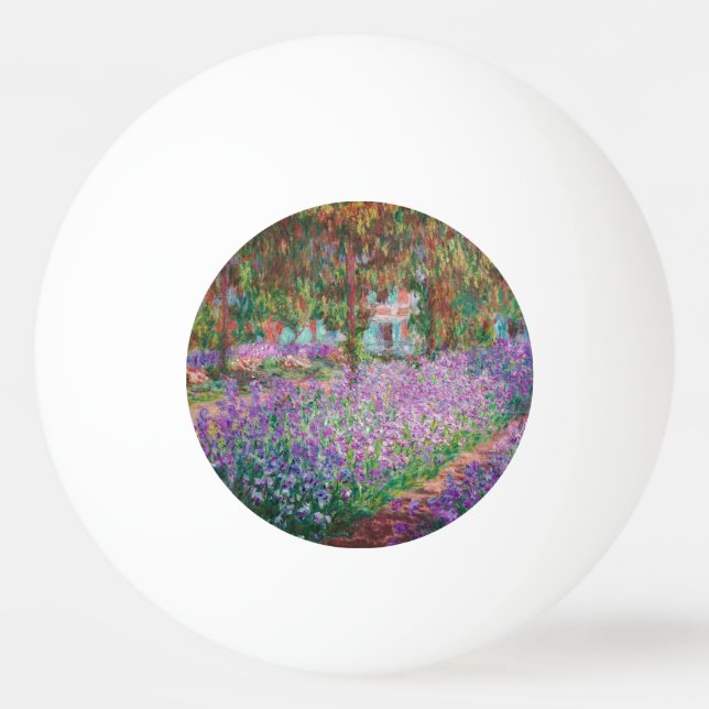 Claude Monet - Konstnärens Garden på Giverny Pingisboll (Framsidan)