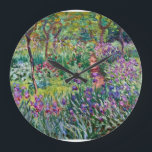 Claude Monet - Konstnärens Garden på Giverny Stor Klocka<br><div class="desc">Claude Monet - Konstnärens Garden på Giverny</div>