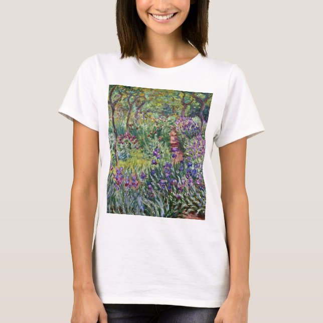 Claude Monet - Konstnärens Garden på Giverny T Shirt (Framsida)