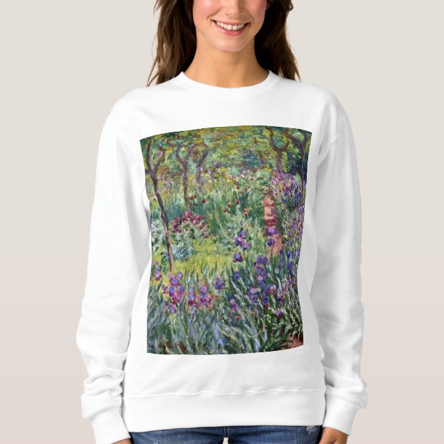 Claude Monet - Konstnärens Garden på Giverny T Shirt (Framsida)