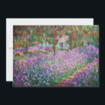 Claude Monet - Konstnärens Garden på Giverny Tack Kort<br><div class="desc">Konstnärens Garden vid Giverny/Le Jardin de l'artiste a Giverny - Claude Monet,  1900</div>