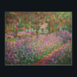 Claude Monet - Konstnärens Garden på Giverny Trätavla<br><div class="desc">Konstnärens Garden vid Giverny/Le Jardin de l'artiste a Giverny - Claude Monet,  1900</div>