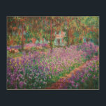 Claude Monet - Konstnärens Garden på Giverny Trätavla<br><div class="desc">Konstnärens Garden vid Giverny/Le Jardin de l'artiste a Giverny - Claude Monet,  1900</div>