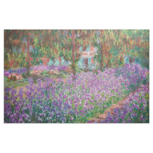 Claude Monet - Konstnärens Garden på Giverny Tyg