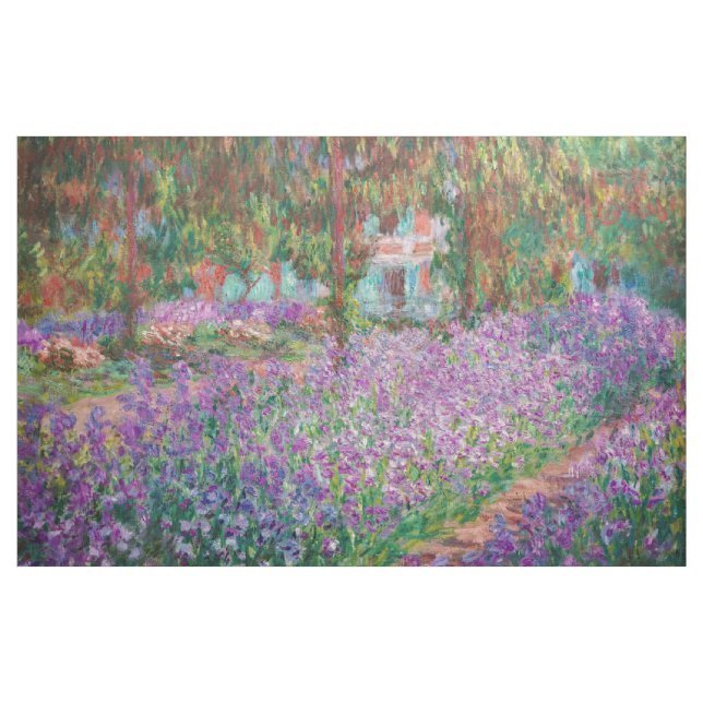 Claude Monet - Konstnärens Garden på Giverny Tyg (Yard)
