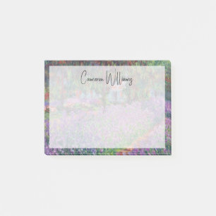 Claude Monet Konstnärens Garden vid Giverny Post-it Block