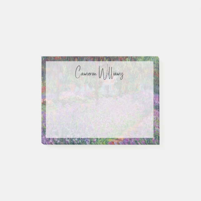Claude Monet | Konstnärens Garden vid Giverny Post-it Block (Framsida)