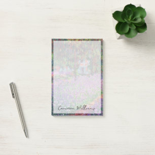 Claude Monet Konstnärens Garden vid Giverny Post-it Block