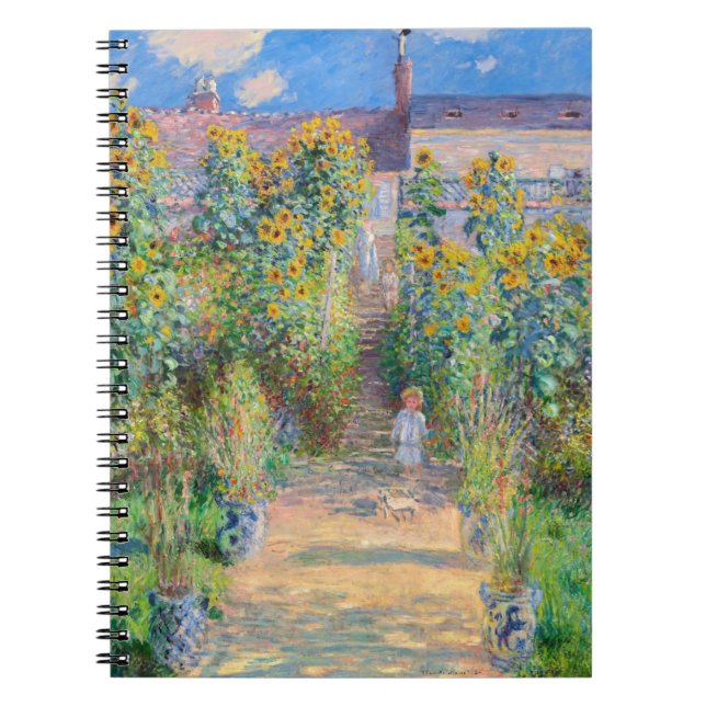 Claude Monet - Konstnärens Garden vid Vetheuil Anteckningsbok (Framsidan)