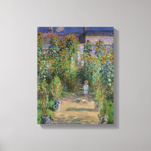 Claude Monet Konstnärens Garden vid Vetheuil Canvastryck