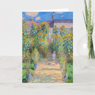 Claude Monet - Konstnärens Garden vid Vetheuil Kort