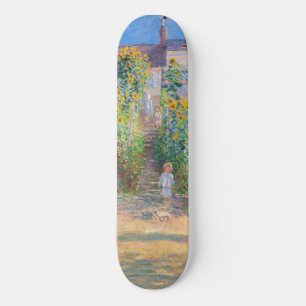 Claude Monet - Konstnärens Garden vid Vetheuil Mini Skateboard Bräda 18,5 Cm