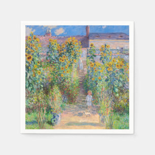 Claude Monet - Konstnärens Garden vid Vetheuil Pappersservett