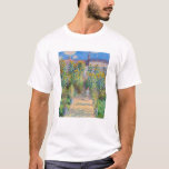 Claude Monet - Konstnärens Garden vid Vetheuil T Shirt<br><div class="desc">Konstnären vid Vetheuil / Le jardin de l'artiste a Vetheuil - Claude Monet,  Oil on Canvas,  1881</div>