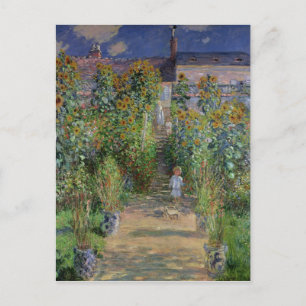 Claude Monet Konstnärens Garden vid Vetheuil Vykort