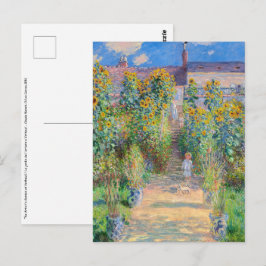 Claude Monet - Konstnärens Garden vid Vetheuil Vykort