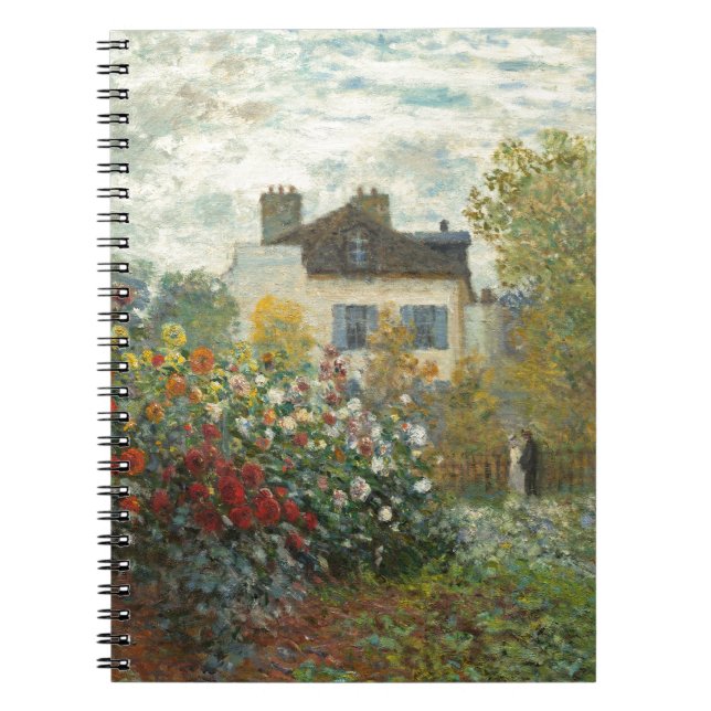 Claude Monet | konstnärens trädgård i Argenteuil Anteckningsbok Med Spiral (Framsidan)