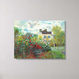 Claude Monet - Konstnärens trädgård i Argenteuil Canvastryck