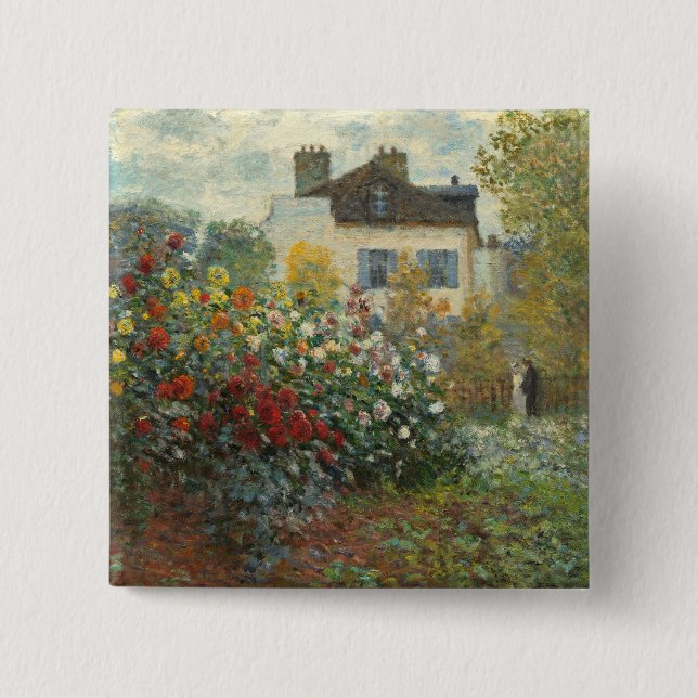 Claude Monet | konstnärens trädgård i Argenteuil Knapp (Framsida)